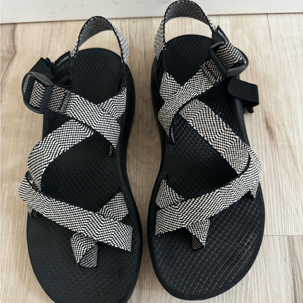 Chaco Black and White Women's Sandals